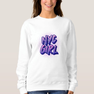 NYC Girl Graffiti Stil T Shirt