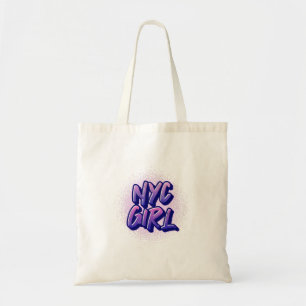 NYC Girl Graffiti Stil Tygkasse