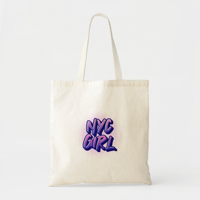 NYC Girl Graffiti Stil Tygkasse (Framsidan)
