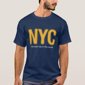 NYC_gold.ai är den bäst staden i världen T-shirt