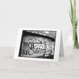 "NYC Graffiti" Blank Greeting Card Kort