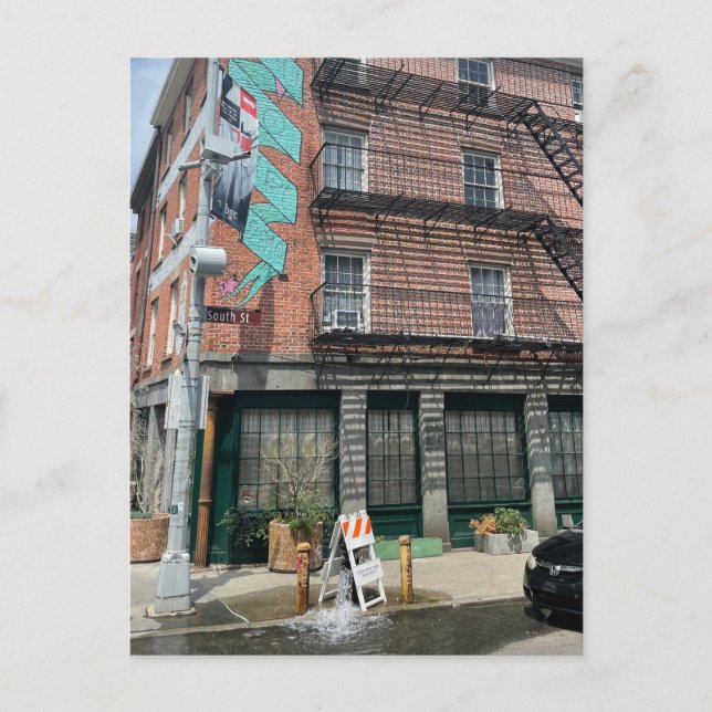 NYC Graffiti Byggande vykort Urban Art Snapshot (Framsida)