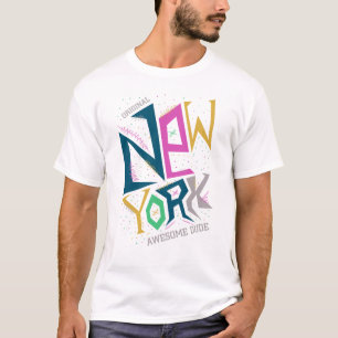 NYC Graffiti Gatukonst Grafisk T-shirt Urban New Y