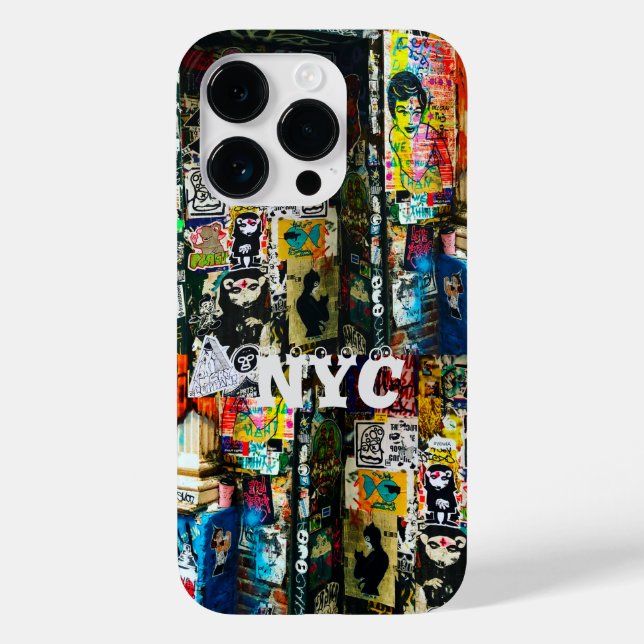 NYC Graffiti Graphic-design iphone case (Baksida)