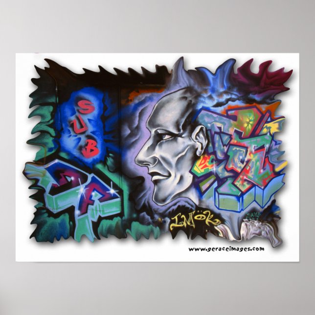 NYC Graffiti "Jag mår bra" Poster (Framsidan)