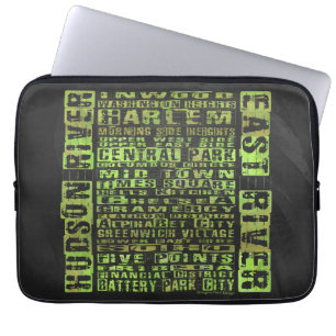 NYC-Grönten för grannskap Laptop Sleeve