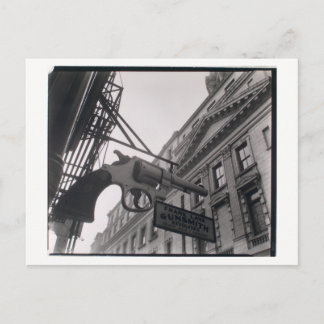 NYC Gunsmith Photo av Berenice Abbott Postcard Vykort