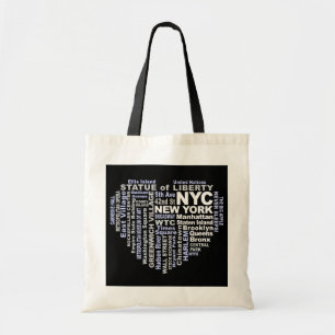 NYC hänger lös Tygkasse