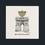 NYC Hanukkah Washington Square Arch Menorah Pappersservett<br><div class="desc">Napkins har en originalmarkörillustration av ett klassiskt New York City-landmärke,  Washington Square Arch,  "klädd" för julhelgen! Denna illustration av Chanukah finns också på andra produkter. Ser du inte vad du är tittar för? Behöver du hjälp med anpassning? Kontakta Rebecca för att få något designat bara för dig.</div>
