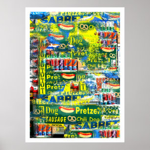 "NYC Hett Hundar" av Urban59 Studio Poster