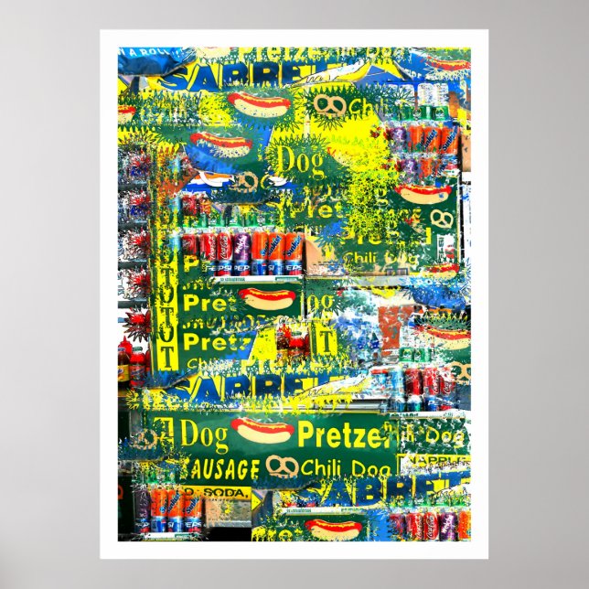 "NYC Hett Hundar" av Urban59 Studio Poster (Framsidan)