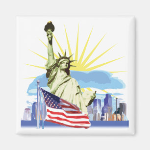 NYC-horisont Magnet