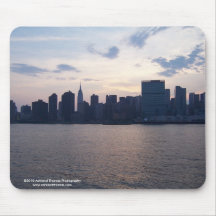 NYC-horisont på Eastet River Mousepad