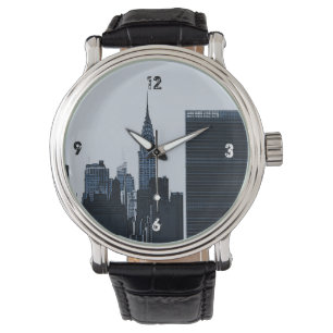 NYC-horisontklocka Armbandsur
