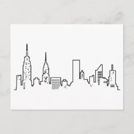 NYC-horisontvykort Vykort