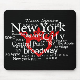 NYC i min hjärta Mousepad Musmatta