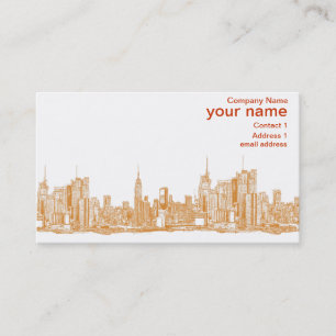 NYC i orange Visitkort