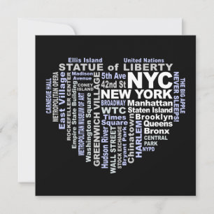 NYC-inbjudan - anpassa! Inbjudningar