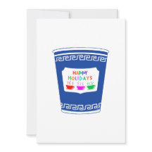 NYC Kaffe Kopp God Jul Julkort 5x7