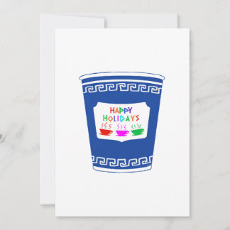 NYC Kaffe Kopp God Jul Julkort 5x7 Inbjudningar