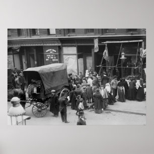 NYC Kött Riot 1910 Poster