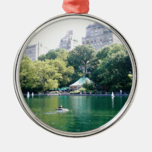NYC-krog på grönten Julgransprydnad Metall