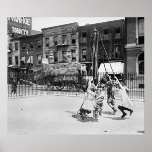 NYC-lekplats: 1910 Poster