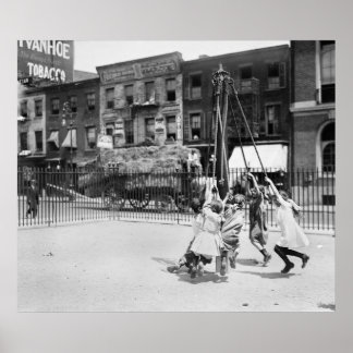 NYC-lekplats: 1910 Poster