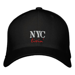 NYC levande'Embroized Cap/Hat Broderad Keps