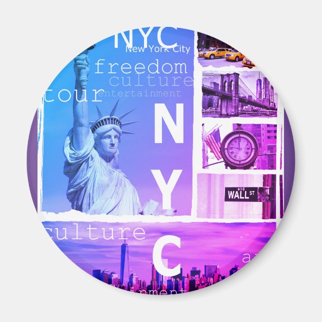 Nyc Liberty Statue New York City Magnet (Framsidan)