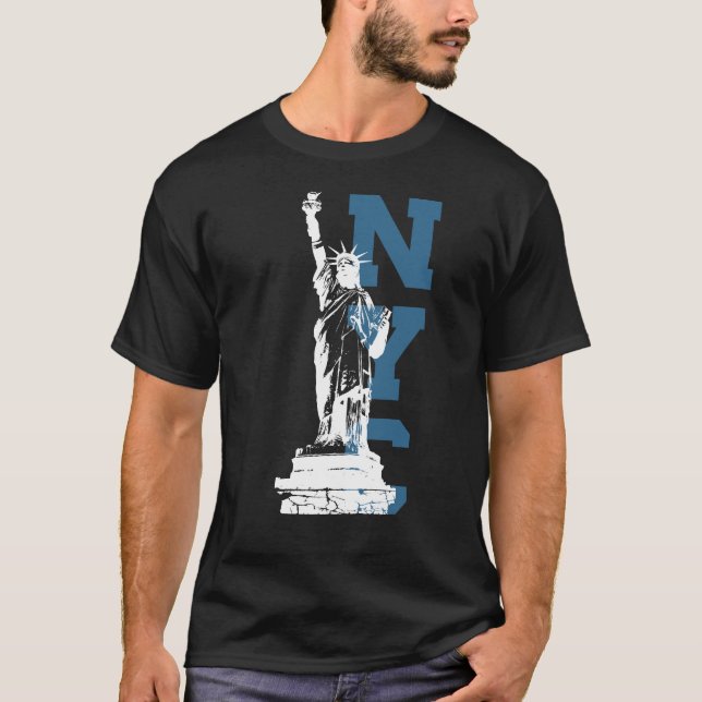 NYC Liberty Statue T Shirt (Framsida)