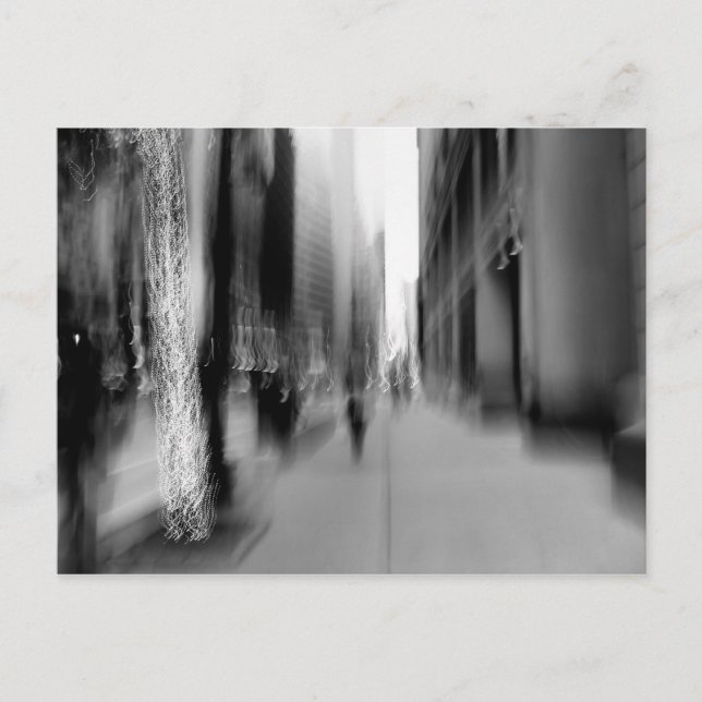 NYC-Lodrät B&W-oskärpevykort Vykort (Framsida)