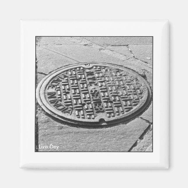NYC Manhole Cover Magnet (Framsidan)