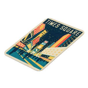 NYC med stensande Times Square Magnet