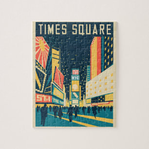 NYC med stensande Times Square Pussel
