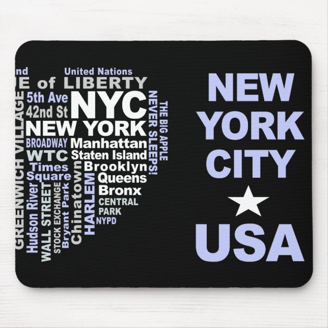 NYC mousepad Musmatta (Framsidan)