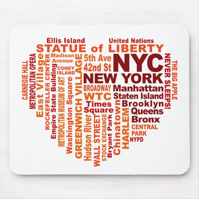 NYC mousepad Musmatta (Framsidan)