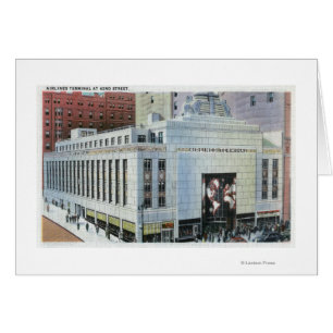 NYC, New York42nd Street View of Terminals Hälsningskort