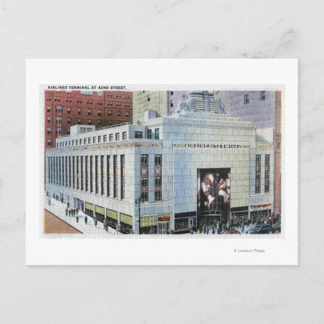 NYC, New York42nd Street View of Terminals Vykort (Framsida)