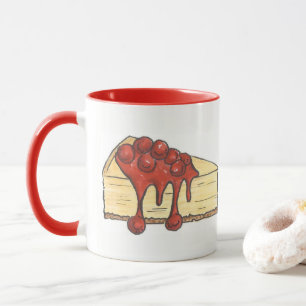 NYC New York Cherry Cheesecake Cake Segce Foodie Mugg