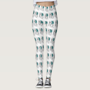 NYC New York City Brooklyn Bridge Hanukkah Helgdag Leggings