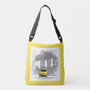 Nyc New York City Brooklyn Gult Taxi Fashionable Axelväska