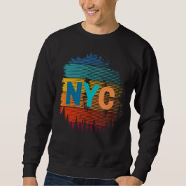 NYC New York City-färgdesign Lång Ärmad Tröja