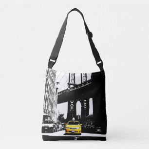 Nyc New York City Gult Taxi Brooklyn Black Färg Axelväska