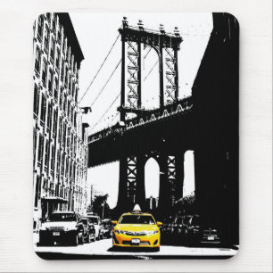 Nyc New York City Gult Taxi Brooklyn Bridge Musmatta