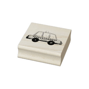 NYC New York City Gult Taxi Cab Frimärke Stämpel