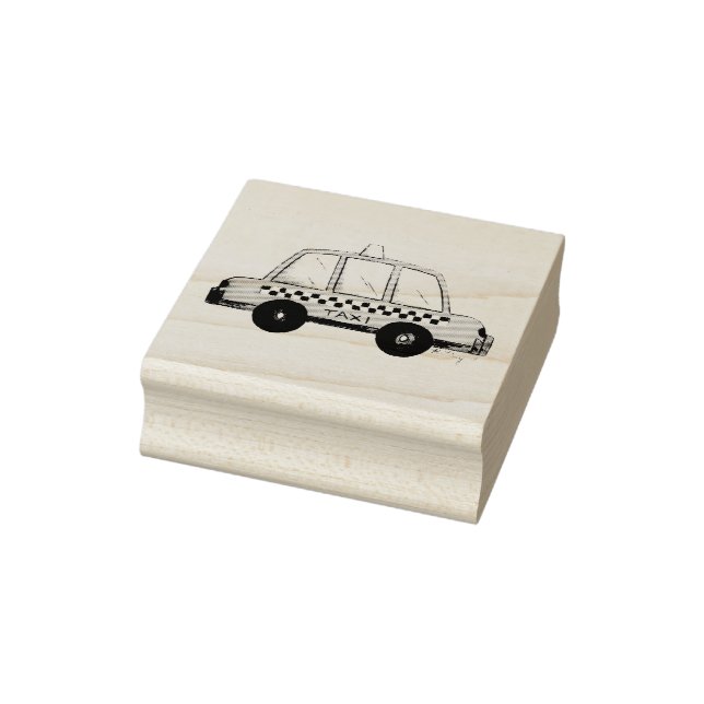 NYC New York City Gult Taxi Cab Frimärke Stämpel (Stämpel)