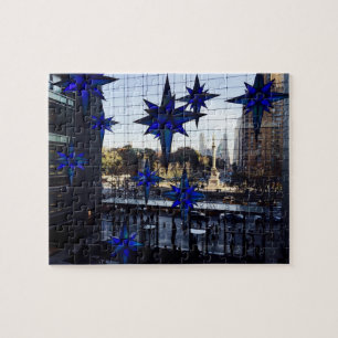 NYC New York City julstjärnor Helgdag Puzzle Pussel
