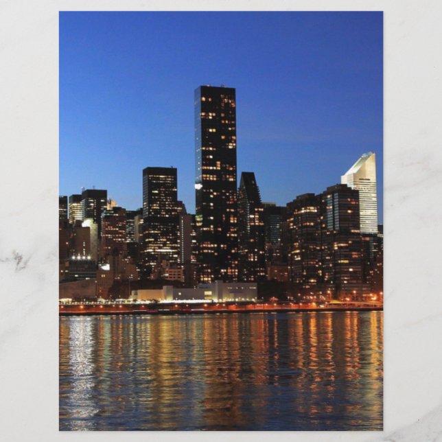 NYC New York City Manhattan Natt (Framsida)