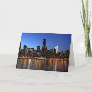 NYC New York City Manhattan Night Kort